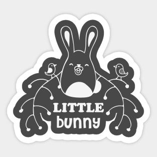 Little Bunny - in White Sticker